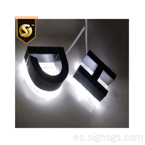 Decoración colorida de vacaciones Letras 3D para interiores Luz LED